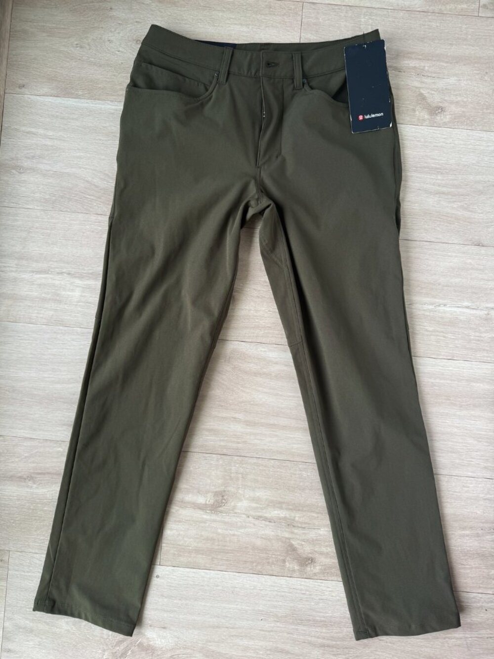 ABC Classic-Fit 5 Pocket Pant Warpstreme Rainforest Green 29W 30L - Picture 2 of 6
